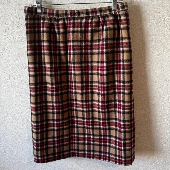 Vintage Pendleton 100% wool tartan skirt size 10 - Picture 4 of 4